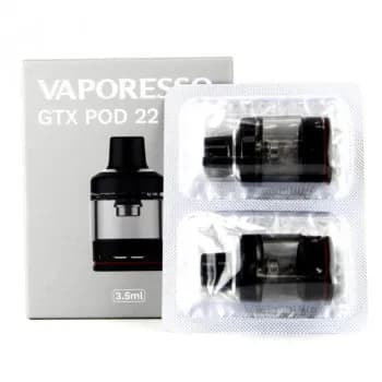 Vaporesso — Pack de 2 cartouches GTX Pod 22 3,5ml Vaporesso