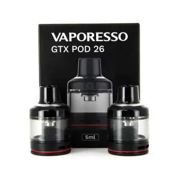Vaporesso — Pack de 2 cartouches GTX Pod 26 5ml Vaporesso