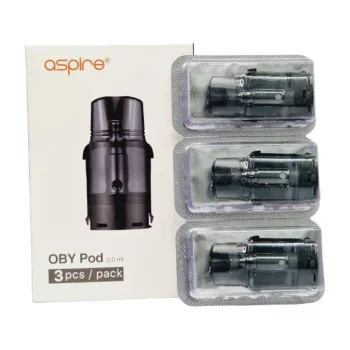 Aspire — Pack de 3 pods 2ml + résistance Mesh 1.2ohm Oby Aspire