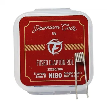 Pack de 10 coils Fused Clapton RDL NI 80 2*28G/38G Fumytech