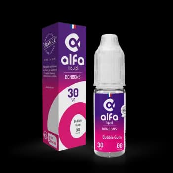 Alfaliquid — Bubble Gum 70/30 Bonbons Alfaliquid 10ml