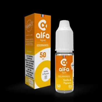 Alfaliquid — Vanilla & Popcorn 50/50 Gourmands Alfaliquid 10ml