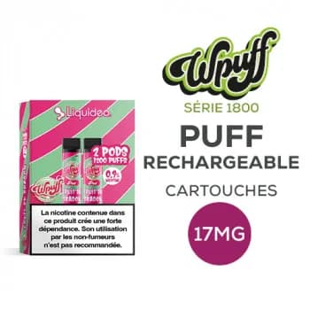 Liquideo — Pack de 2 Pods Wpuff Pod 2ml 1.7% Liquideo
