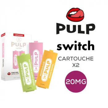 Pulp — Pack de 2 Pods Switch 2ml 20mg Pulp Barbe à papa