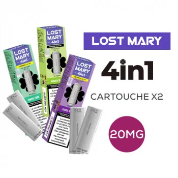 Lost Mary — Pack de 2 pods 4en1 2ml 20mg Lost Mary Citron & Citron Vert