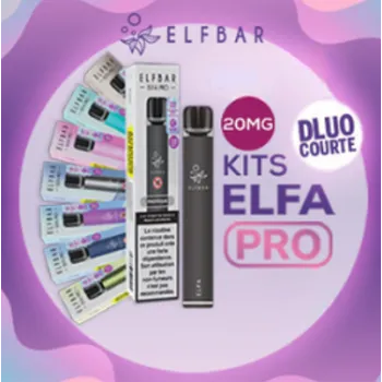 Elf Bar — Kit découverte ELFA Pro 20mg ElfBar (DLUO COURTE 04-2025)