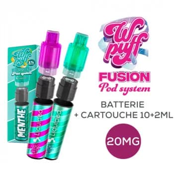 Liquideo — Kit Wpuff Fusion Pod System (Cartouche 10+2mL) 2% Liquideo