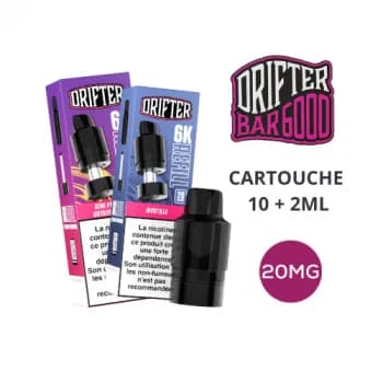 Drifter — Cartouche Drifter Bar 6000 Refill 10+2ml 20mg Drifter