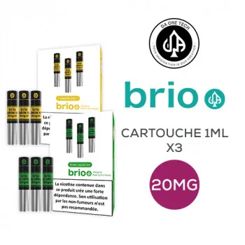Ice — Pack de 3 Pods Brio 1ml 20mg Da One Lemon Ice