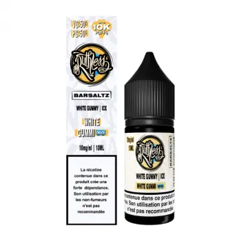 10ml — White Gummi On Ice Nic Salt BarSaltz Ruthless 10mL