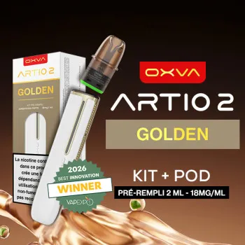 Oxva — Kit Artio 2 + Pod 2ml 18mg Golden Pearly White Oxva