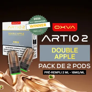 Oxva — Pack de 2 Cartouches Artio 2 Double Apple 2ml 18mg OXVA