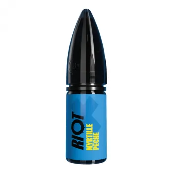 10ml — Myrtille Pêche Nic Salt Riot 10mL