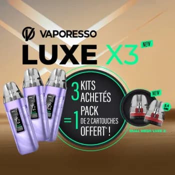 Offre Kit Luxe X3 Fluid Purple Vaporesso