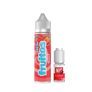 18mg — Fraise Fruitos Fresh 50ml + Booster Nic Up 10ml 18mg