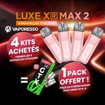 Vaporesso — Offre Kit Luxe XR Max 2 Cloud Pink Vaporesso