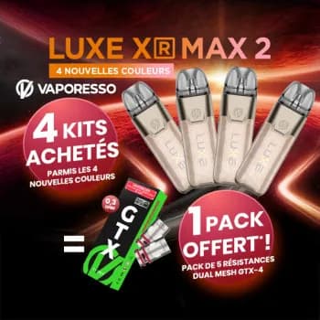 Vaporesso — Offre Kit Luxe XR Max 2 Fog Gold Vaporesso
