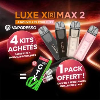 Vaporesso — Offre Kit Luxe XR Max 2 Nouvelles Couleurs Vaporesso