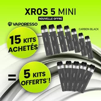 Vaporesso — Offre Kit Xros 5 Mini Carbon Black Vaporesso