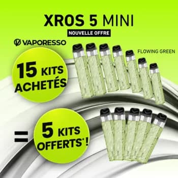 Vaporesso — Offre Kit Xros 5 Mini Flowing Green Vaporesso