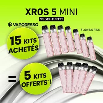 Vaporesso — Offre Kit Xros 5 Mini Flowing Pink Vaporesso