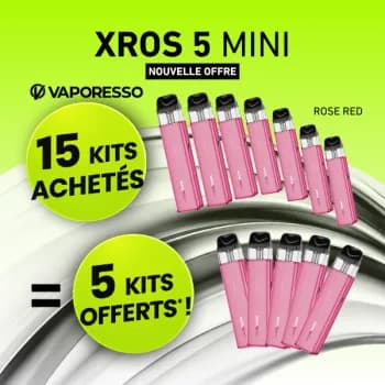 Vaporesso — Offre Kit Xros 5 Mini Rose Red Vaporesso