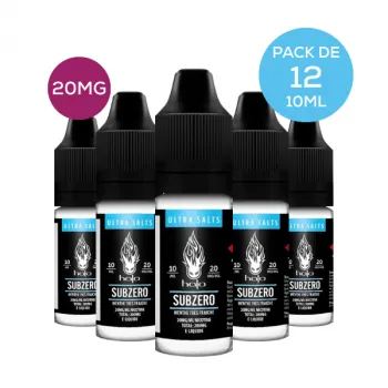Halo — Subzero Ultra Salts Halo 10mL 20mg (Pack de 12 Bouteilles)