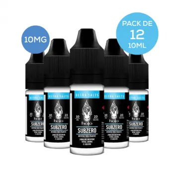 Halo — Subzero Ultra Salts Halo 10mL 10mg (Pack de 12 Bouteilles)