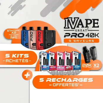 IVapeGreat — Offre Kit Pro 40K IVapeGreat