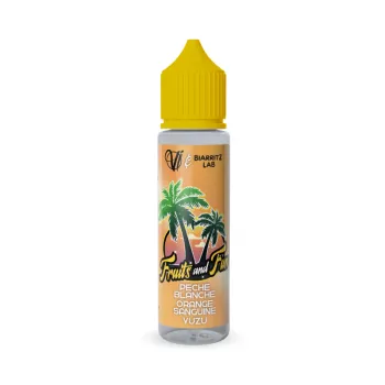 50ml — Peche Blanche Orange Sanguine Yuzu Fruits And Fun Vape Institut & Biarritz Lab 50ml
