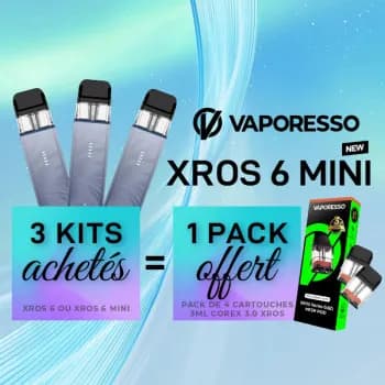 Vaporesso — Offre Kit XROS 6 Mini Plume Blue Vaporesso
