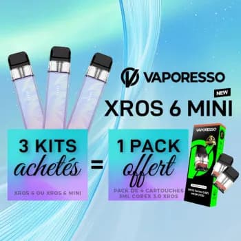 Vaporesso — Offre Kit XROS 6 Mini Plume Pink Vaporesso