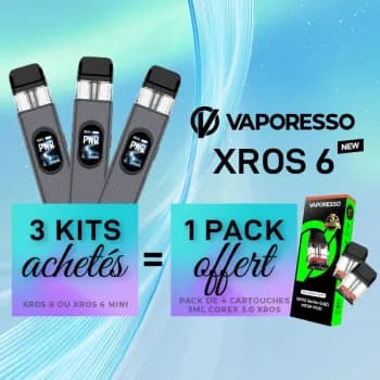 Vaporesso — Offre Kit XROS 6 Carbon Fiber Gray Vaporesso