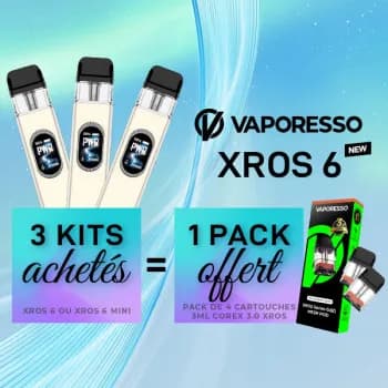 Vaporesso — Offre Kit XROS 6 Pearl White Vaporesso