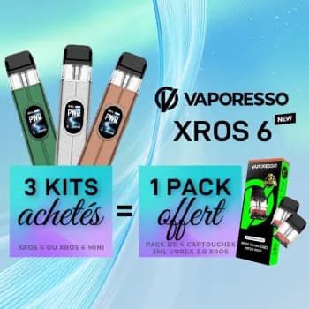 Offre Kit XROS 6 Silk Colours Vaporesso