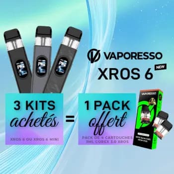 Offre Kit XROS 6 Dark Colours Vaporesso
