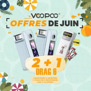 Voopoo — Offre Box Drag 6 Blue Voopoo
