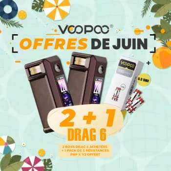 Voopoo — Offre Box Drag 6 Brown Voopoo