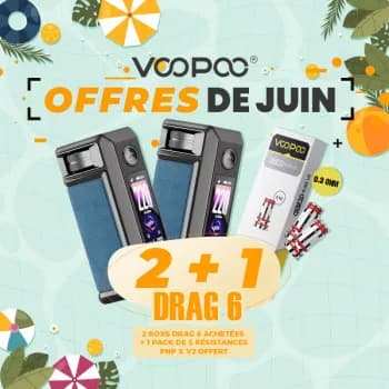 Voopoo — Offre Box Drag 6 Metal Gray Voopoo