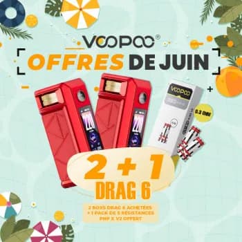 Voopoo — Offre Box Drag 6 Red Voopoo