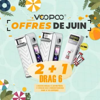 Voopoo — Offre Box Drag 6 Silver Voopoo