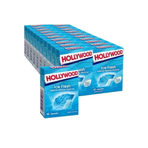 Chewing-Gum Ice Fresh (20 Pièces) - Hollywood