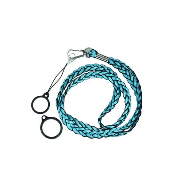 Lanière Weave Avec 2 Anneaux Silicone Blue (1pcs)