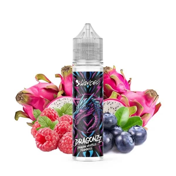 Dragon Myrtille Framboise 0mg 50ml - Liquideo Dragonzz