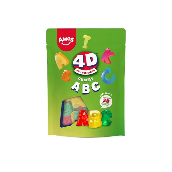 Bonbons Gummy ABC 4D 120g - Amos