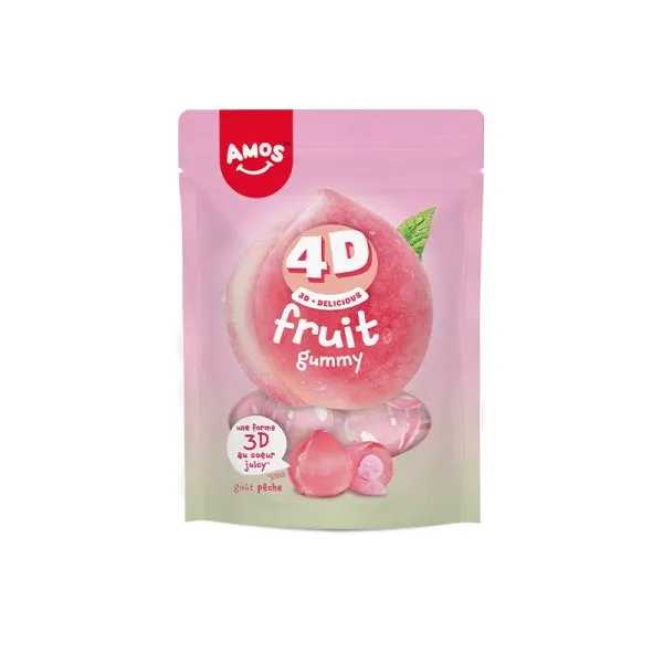 Bonbons Fruit Pêche 4D 120g - Amos