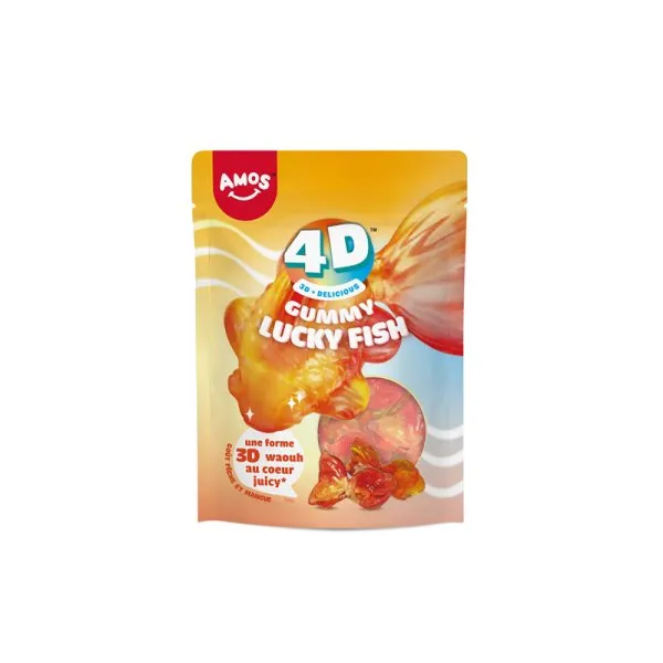Bonbons Gummy Lucky Fish 4D 65g - Amos