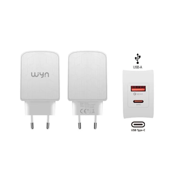 Adaptateur Secteur USB-A vers USB-C - WYN Access