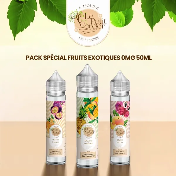 Pack Spécial Fruits Exotiques 0mg 50ml (3pcs) - Le Petit Verger by Savourea