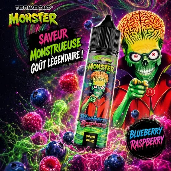 Blueberry Raspberry 0mg 50ml - Monster by Tornadoliq